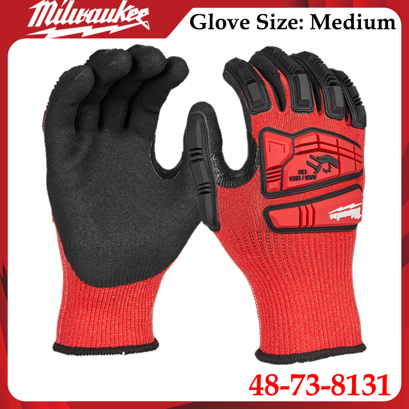 Motorcycle Glove Knuckle - Milwaukee 48-73-8131 Gants de travail à